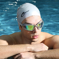 Large Frame Plating Swim Goggles
