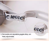 Large Frame Plating Swim Goggles