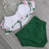 Bikini  Ruffle Swimwear  Off Shoulder